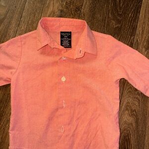 Nautica Kids Button Down Shirt - Coral